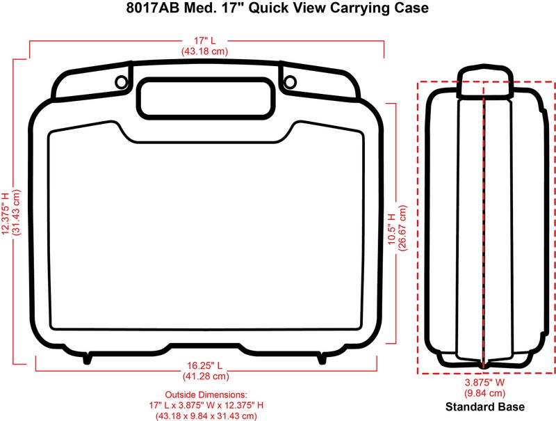 ArtBin 17 inch 8017AB Quick View Carrying Case, Portable Art & Craft Organizer with Handle, 1 Plastic Storage Case - 17" Standard Base Open Core - Image 3